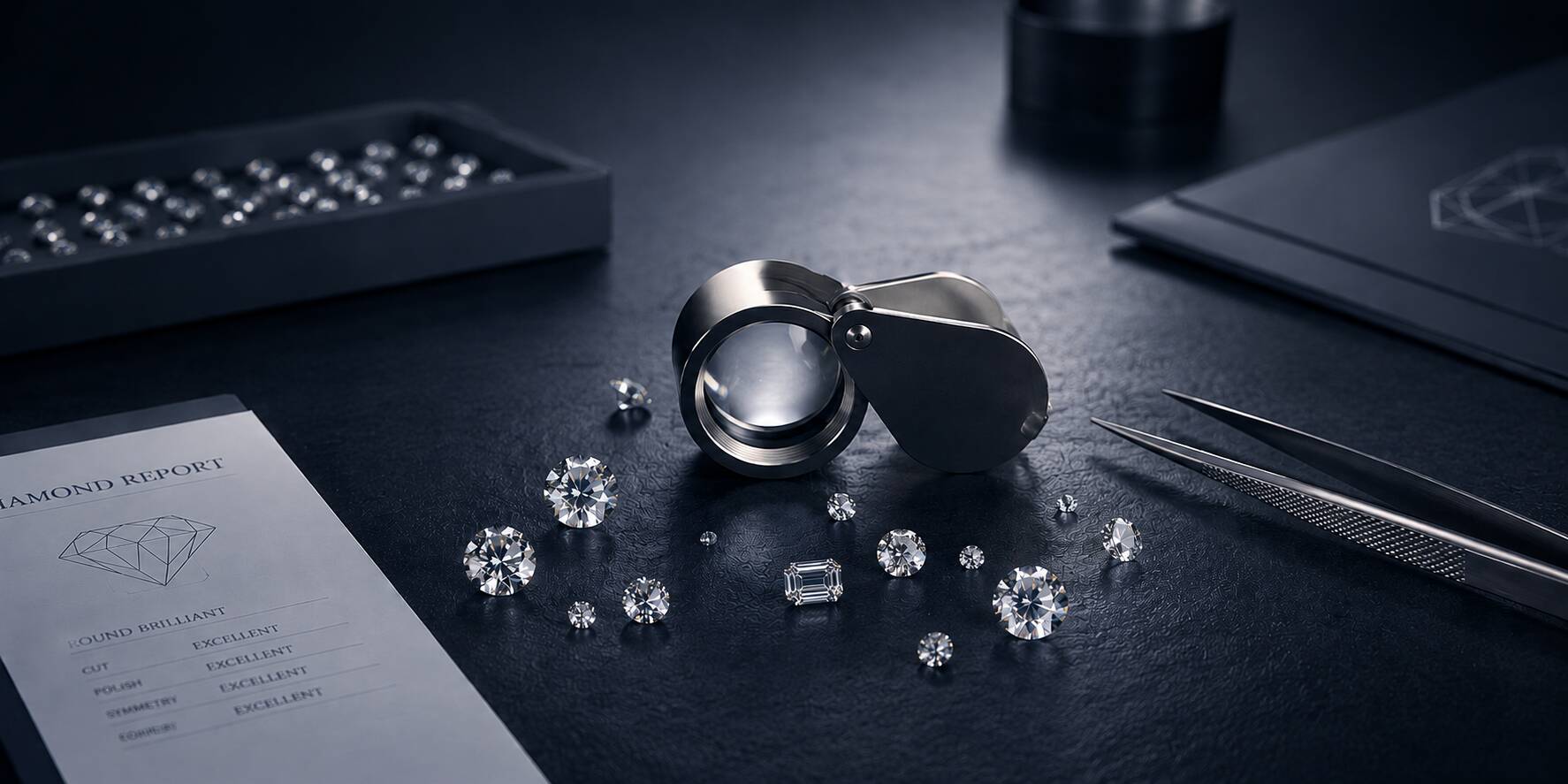 Diamond certificate inspection workspace