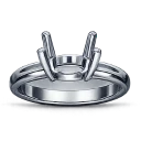 Four-prong mounting
